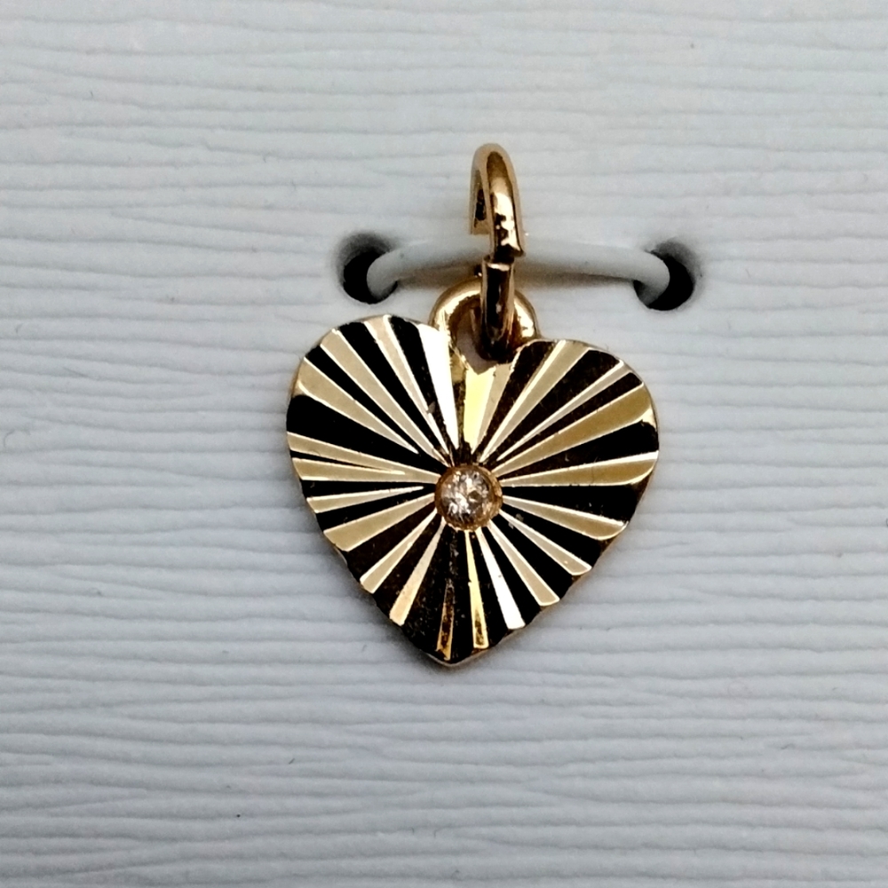 Heart Pendant 14K Gold-Plated, brand-new